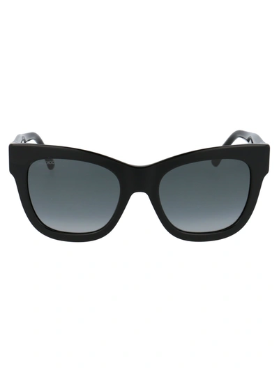 Shop Jimmy Choo Sunglasses In Dxfir Glt Blk