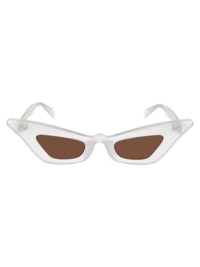 Shop Kuboraum Sunglasses In Pl White