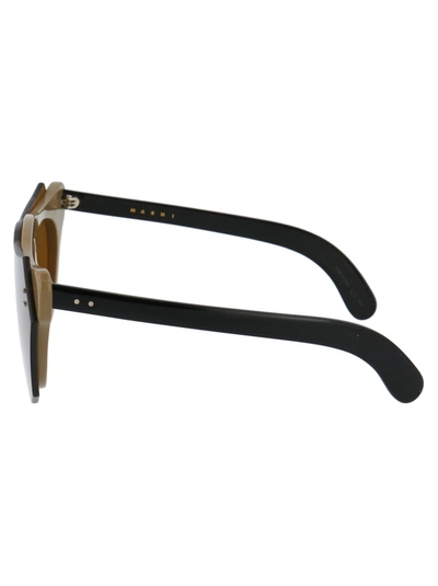 Shop Marni Eyewear Sunglasses In 213 Light Brown