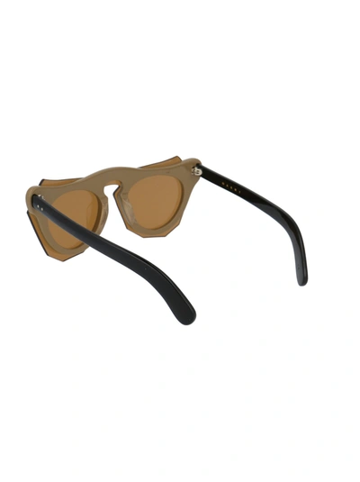 Shop Marni Eyewear Sunglasses In 213 Light Brown