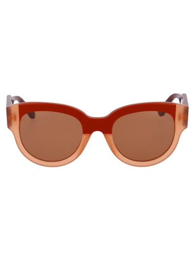 Shop Marni Eyewear Sunglasses In 205 Brick Peach