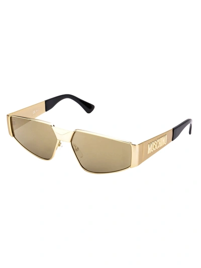 Shop Moschino Eyewear Sunglasses In 000ue Rose Gold