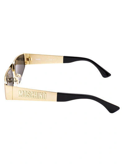 Shop Moschino Eyewear Sunglasses In 000ue Rose Gold