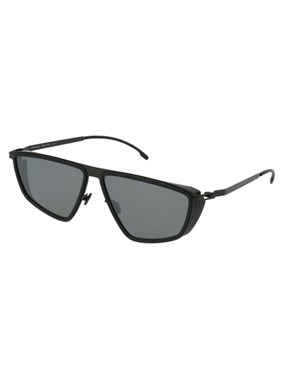 Shop Mykita Sunglasses In 305 Mh6 Pitch Black/black