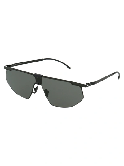 Shop Mykita Sunglasses In 243 Mh1 Black/pitch Black