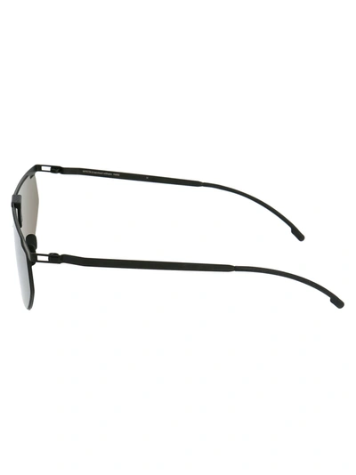 Shop Mykita Sunglasses In 243 Mh1 Black/pitch Black