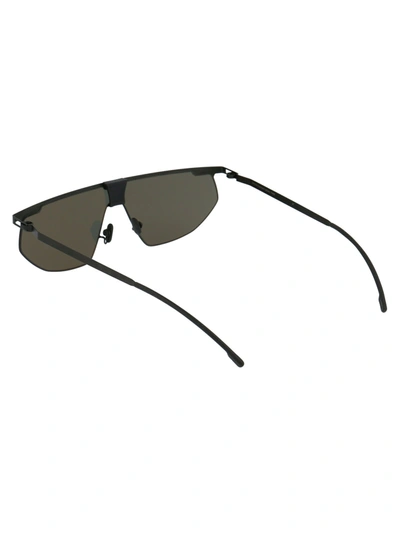 Shop Mykita Sunglasses In 243 Mh1 Black/pitch Black