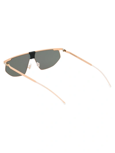 Shop Mykita Sunglasses In 454 Mh47 Safrane/pitchblack