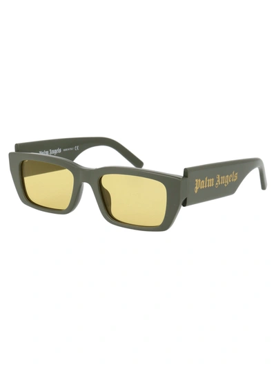 Shop Palm Angels Sunglasses In 5618 Military Yellow