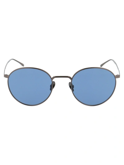 Shop Lacoste Sunglasses In 033 Shiny Ruthenium