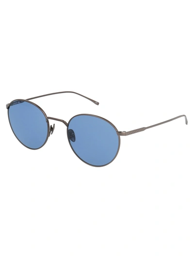 Shop Lacoste Sunglasses In 033 Shiny Ruthenium
