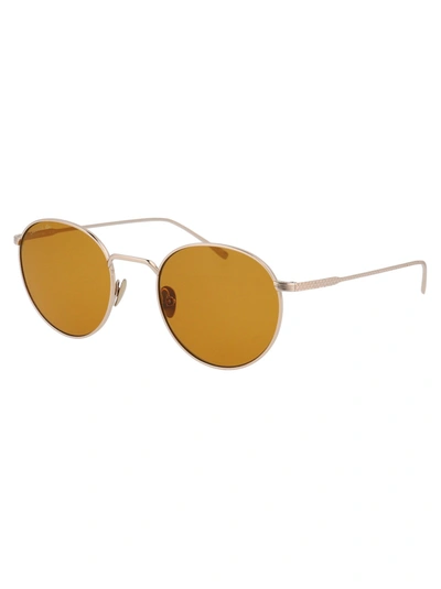 Shop Lacoste Sunglasses In 718 Light Gold