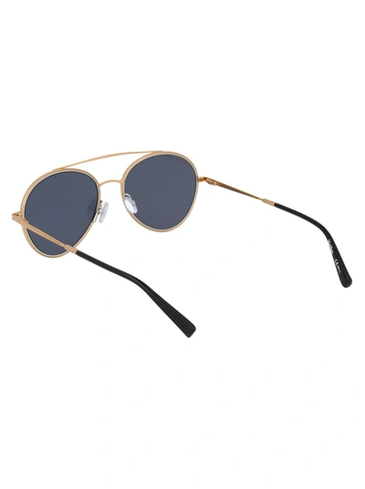 Shop Max Mara Sunglasses In Rhlir Gold Blck