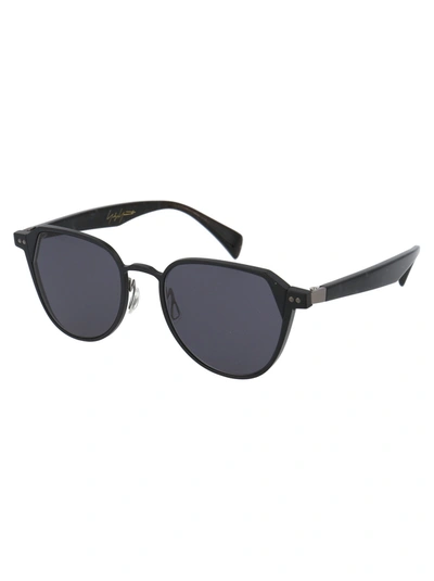 Shop Yohji Yamamoto Sunglasses In 002 Black