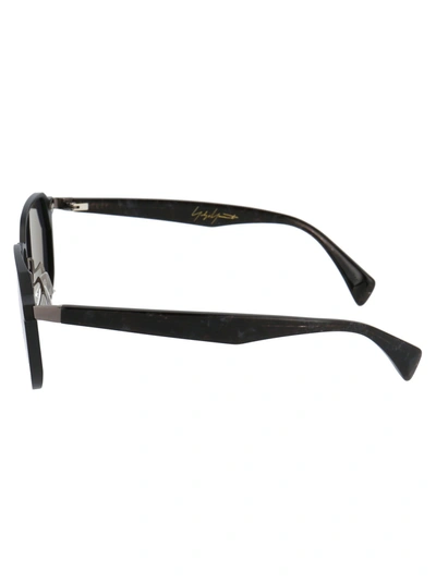 Shop Yohji Yamamoto Sunglasses In 002 Black