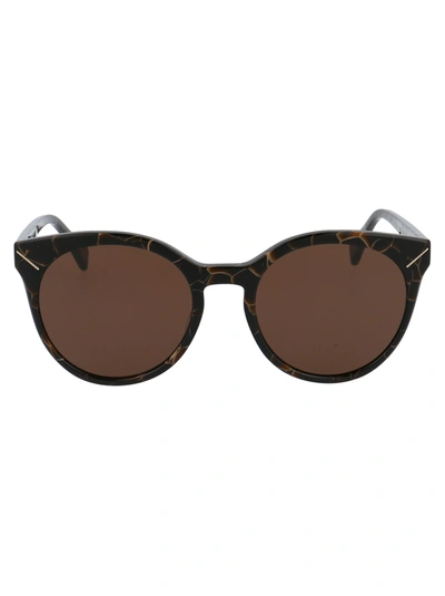 Shop Yohji Yamamoto Sunglasses In 134 Brown