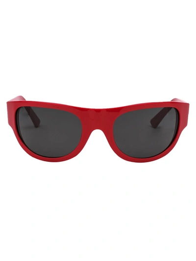Retrosuperfuture Oversized Sunglasses In Red Turbo