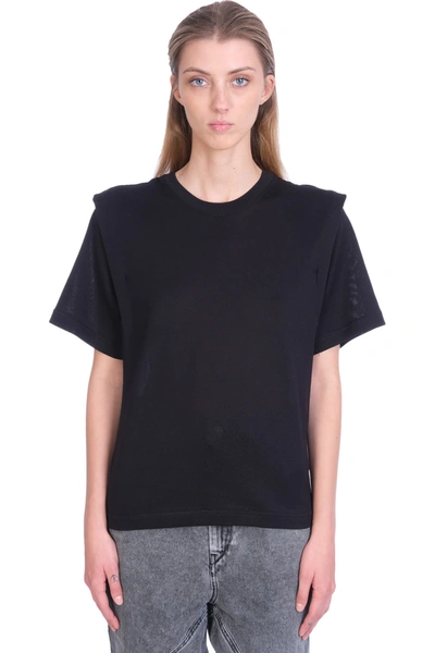 Shop Isabel Marant Zelitos T-shirt In Black Cotton