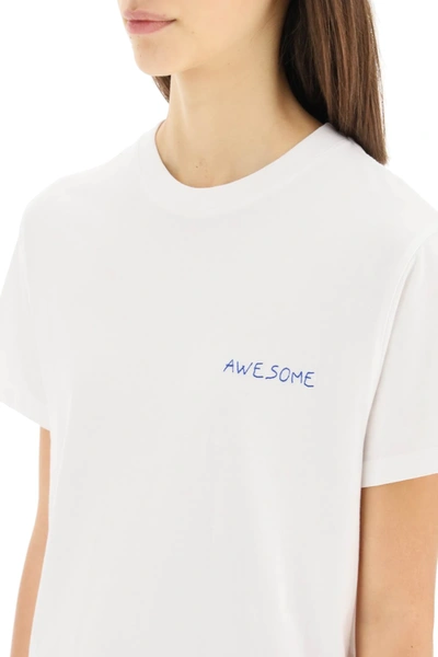 Maison Labiche Popincourt T-shirt With Awesome Embroidery In White 