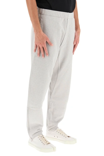 Shop Maison Margiela Cotton Sweatpants In Grey