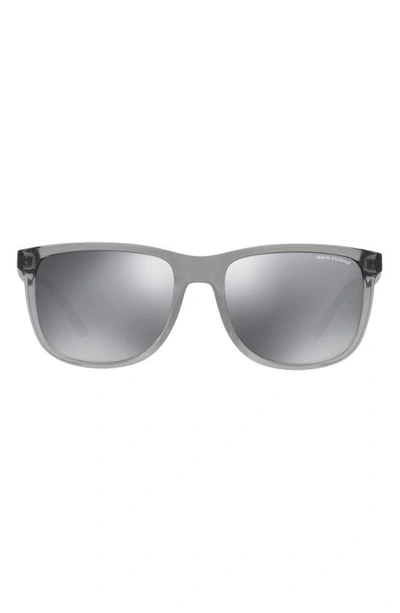 Armani Exchange Ax  64mm Oversize Sunglasses In Grey