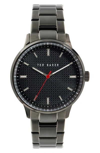 Shop Ted Baker Cosmop Bracelet Watch, 42mm In Gunmetal
