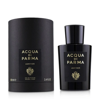 Shop Acqua Di Parma Leather Eau De Parfum Spray 3.4 oz (100 Ml) In Red