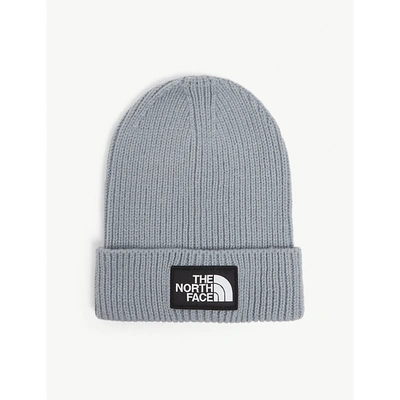 Shop The North Face Mens Tradewinds Grey Logo-embroidered Knitted Beanie