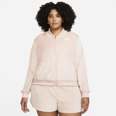 Nike Women's Air Velour Jacket (plus Size) In Pink | ModeSens