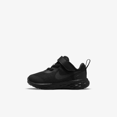 Shop Nike Revolution 6 Baby/toddler Shoes In Black,dark Smoke Grey,black