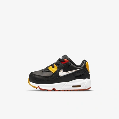 Shop Nike Air Max 90 Ltr Baby/toddler Shoes In Black,cosmic Clay,kumquat,white