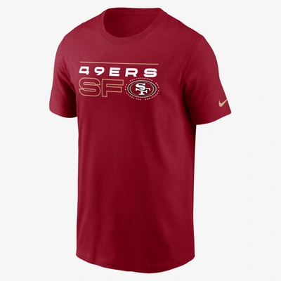 Shop Nike Broadcast Essential Men's T-shirt In Scarlet