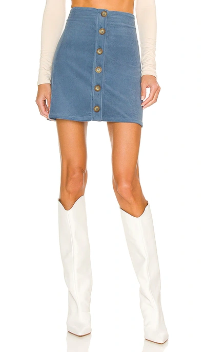 Shop Bcbgeneration Corduroy Mini Skirt In Night Blue