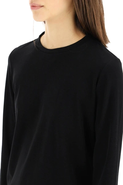 Shop The Row Sherman Long-sleeved T-shirt In Black