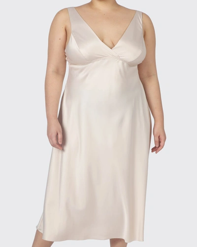 Shop Rya Collection Plus Size Positivity Nightgown In Champagne