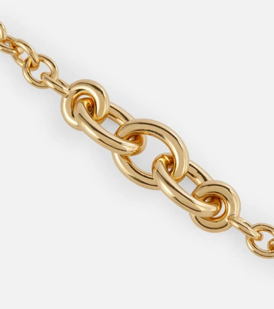 Shop Saint Laurent Chain-link Necklace In Gold