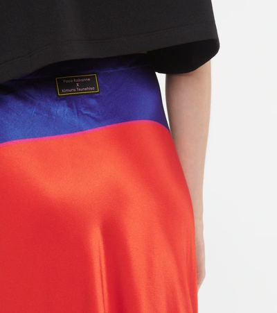 Shop Rabanne X Kimura Tsunehisa Printed Midi Skirt In Give Us Back Man