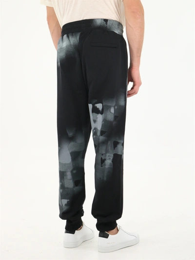 Shop A-cold-wall* Brush Stroke Jogging Pants In Black