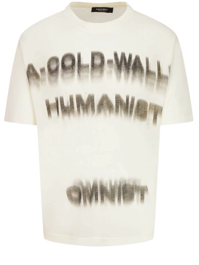 Shop A-cold-wall* White T-shirt With Print