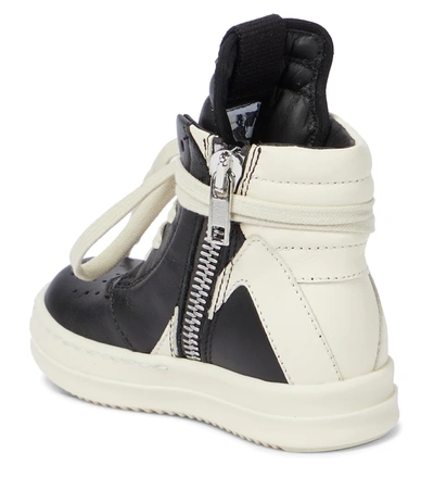 Shop Rick Owens Baby Geo High-top Sneakers In Black/milk