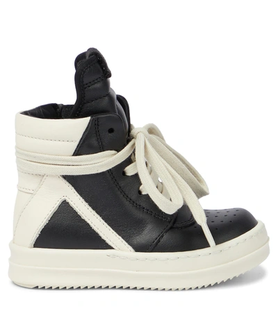 Shop Rick Owens Baby Geo High-top Sneakers In Black/milk