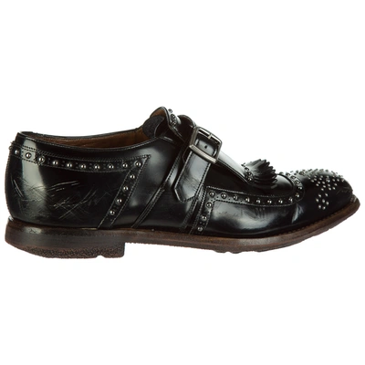 Shop Church's Men's Classic Leather Formal Shoes Slip On  Monkstrap Shanghai In Black