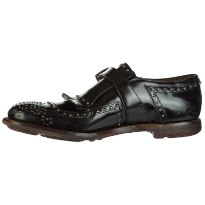 Shop Church's Men's Classic Leather Formal Shoes Slip On  Monkstrap Shanghai In Black