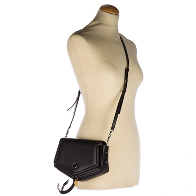 Shop Jimmy Choo Women's Leather Cross-body Messenger Shoulder Bag Arrow In Black