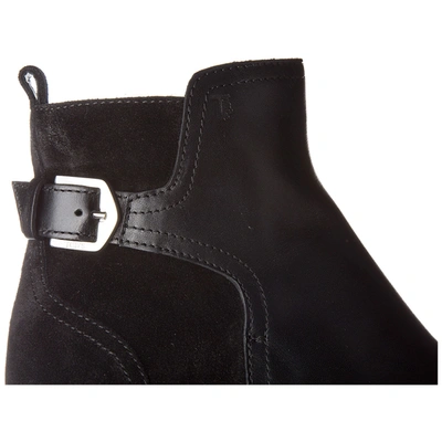 Shop Tod's Heeled Boots In Black
