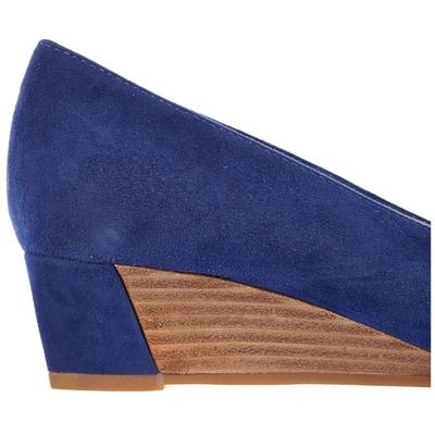 Shop Tod's Wedges In Blue