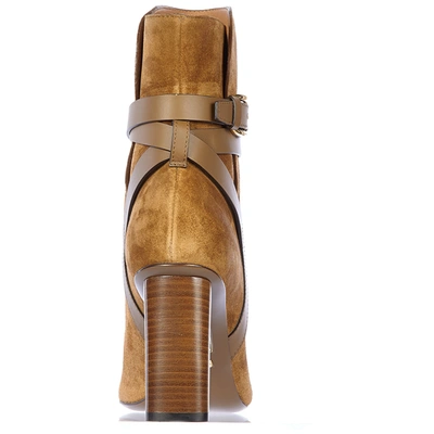 Shop Gucci Maori Lifford Heeled Boots In Brown