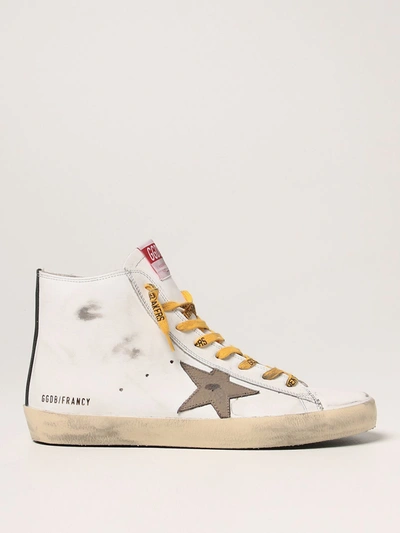 Shop Golden Goose Francy  Trainers In Leather In White