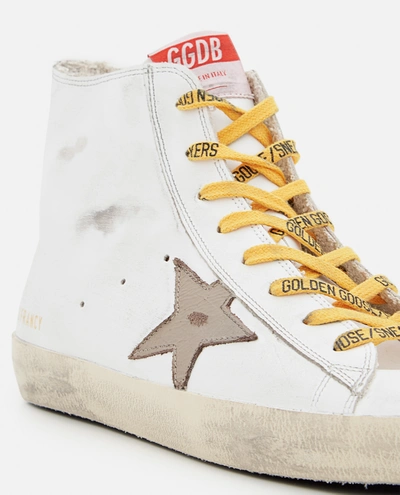 Shop Golden Goose "francy" High Sneakers In White