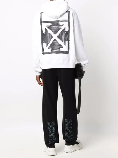 Shop Off-white Hoodie Negative Marker In White